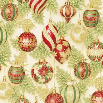 Holiday Flourish 11 - Holiday Ornaments Holiday Metallic Yardage