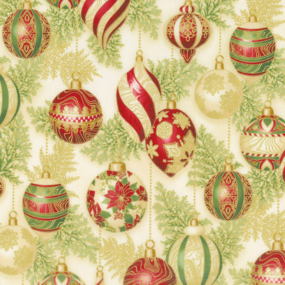Holiday Flourish 11 - Holiday Ornaments Holiday Metallic Yardage
