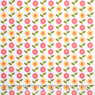 Summer Song 2 - Daisy White Yardage
