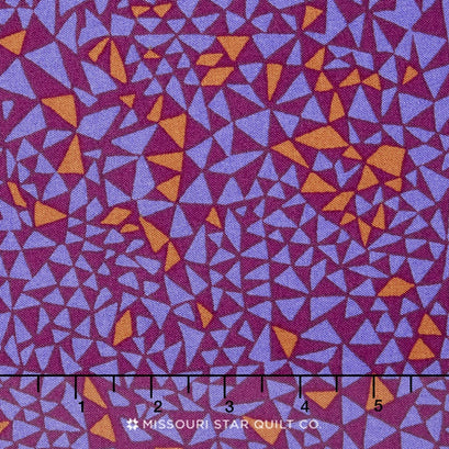 Figment - Geometric Triangles Pansy Yardage