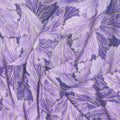 Luminous - Fancy Acanthus Scroll Purple Metallic Yardage
