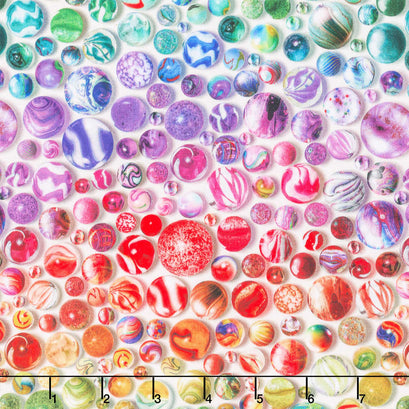 Toy Chest - Marbles Rainbow Yardage