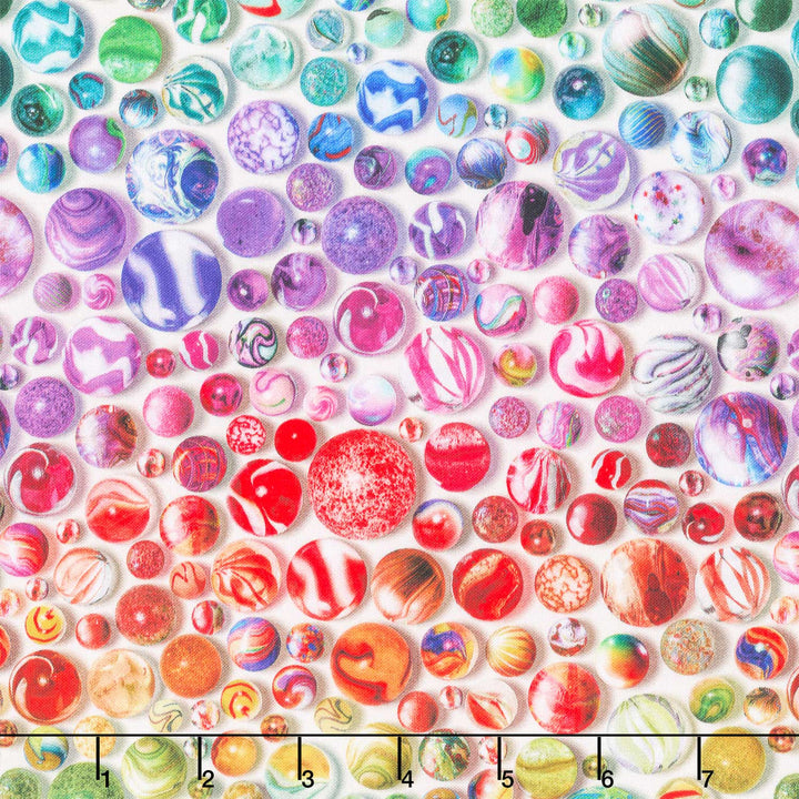 Toy Chest - Marbles Rainbow Yardage