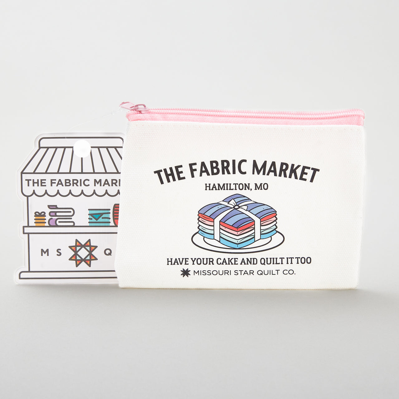 Missouri Star Have Your Cake and Quilt it Too Canvas Coin Pouch