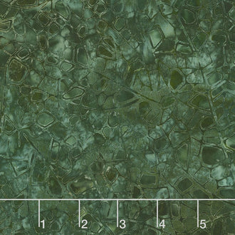 Artisan Batiks - Cornucopia 8 Mosaic Texture Evergreen Yardage