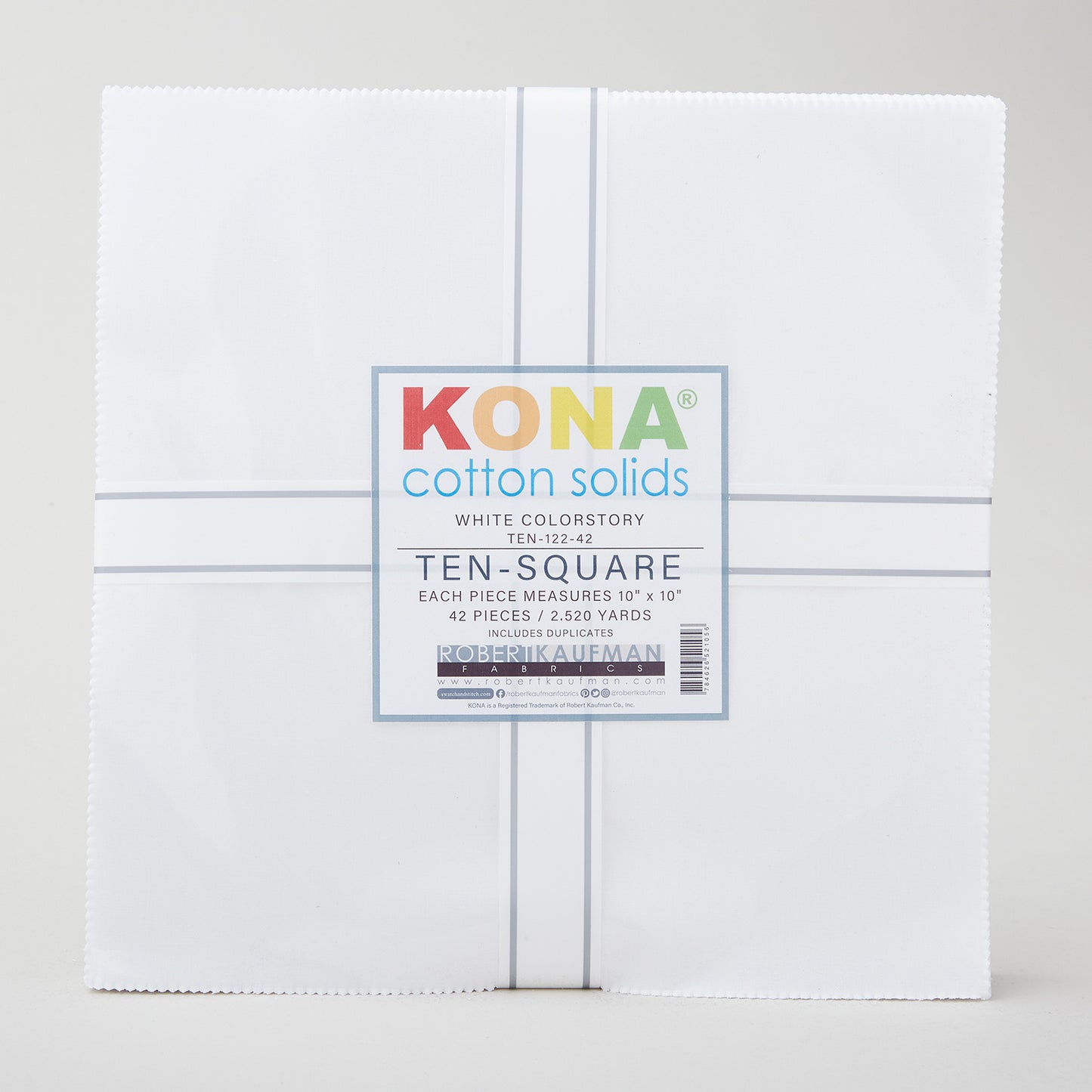Kona Cotton - White Ten Squares Primary Image