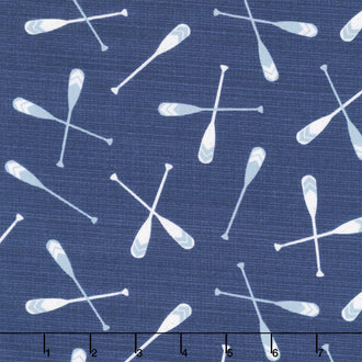 Lake Retreat - Oar Toss Navy Yardage