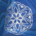 Holiday Flourish 11 - Peacock Marble Snowflakes Royal Metallic Yardage