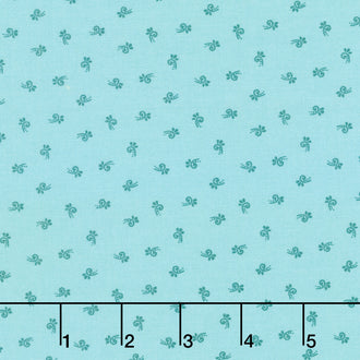 Flower Box - Tendril Sapphire Yardage