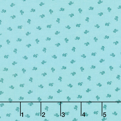 Flower Box - Tendril Sapphire Yardage