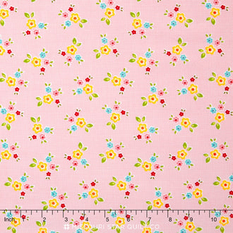 Bloom and Bliss - Floral Pink Yardage