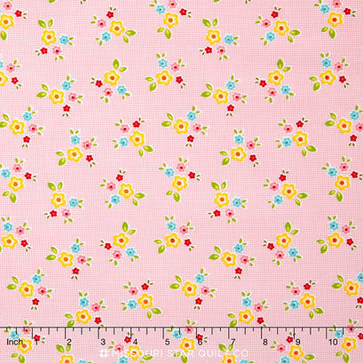 Bloom and Bliss - Floral Pink Yardage