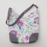 Tula Pink Charade Purse Kit - Charcoal Pebble Faux Leather Primary Image