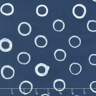 Mark to Make - Cricles Indigo Yardage