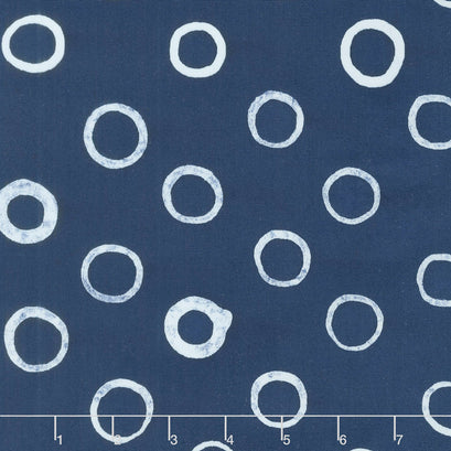 Mark to Make - Cricles Indigo Yardage