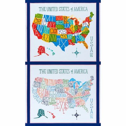 Explore America - Map Bright Panel