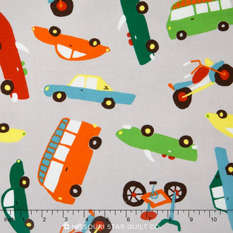Wheels 2 - Main Gray Yardage