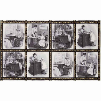 Sewing with Singer - Sewing Women Picture Grey Metallic Panel