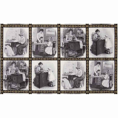 Sewing with Singer - Sewing Women Picture Grey Metallic Panel