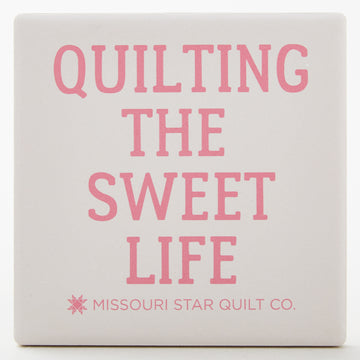 Missouri Star Living the Sweet Life Absorbent Stone Coaster Set