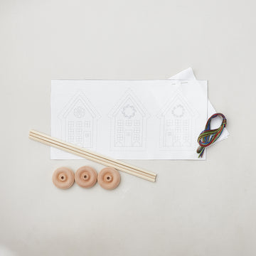 Holiday Houses Embroidery Kit Alternative View #1