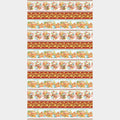 Autumn Blessings - Autumn Border Stripe Orange Yardage Alternative View #1