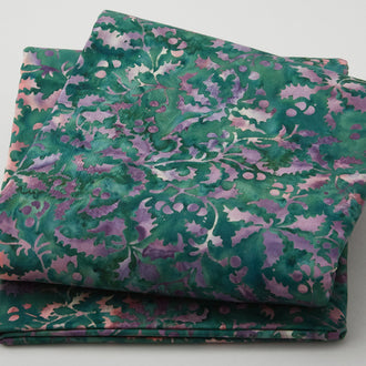 Winter Wonders Batiks - Holly Pineneedle 5 Yard Cut