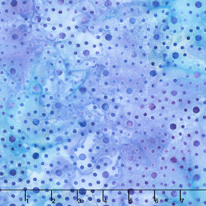 Artisan Batiks - Anemone Dots Periwinkle Yardage