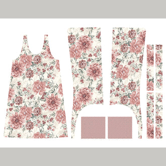 A Walk on the Prairie - Prairie Pinafore Cream Panel