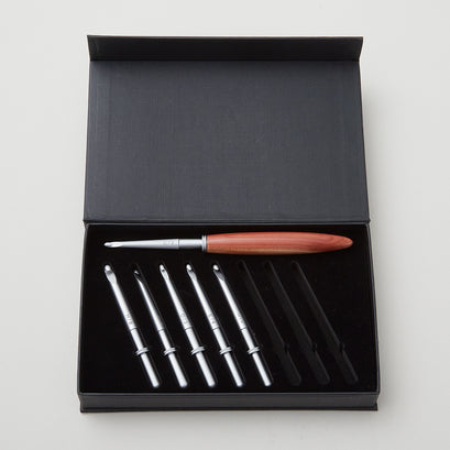Sawyer Creek Artistry Interchangeable Crochet Hook Set - Eastern Red Cedar/Slim
