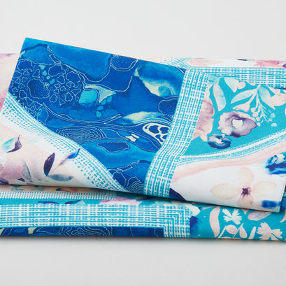 Crystal Garden - Crystal Garden Turquoise 2 Yard Cut