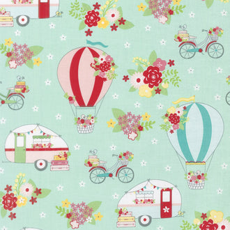 Vintage Adventure - Main Aqua Yardage