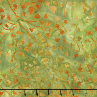 Artisan Batiks - Cornucopia 9 Branches Leaves Grass Yardage