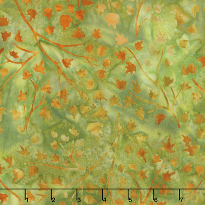 Artisan Batiks - Cornucopia 9 Branches Leaves Grass Yardage
