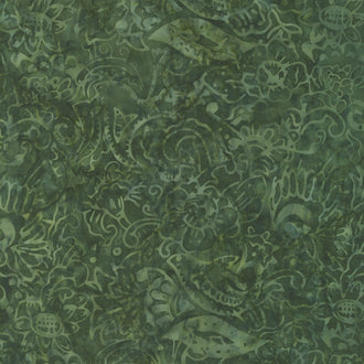 Tonga Batiks - Nutmeg Imperial Spruce Yardage