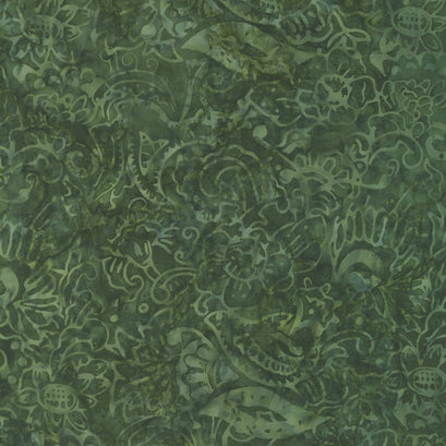 Tonga Batiks - Nutmeg Imperial Spruce Yardage