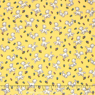 Toy Chest - Little Lambs Yellow Yardage