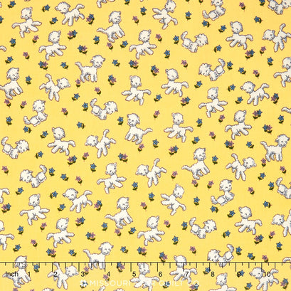 Toy Chest - Little Lambs Yellow Yardage