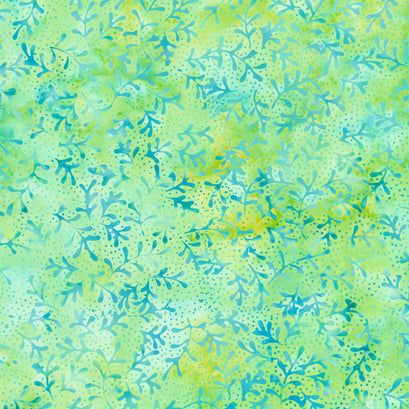 Tranquil Batiks - Sprig Green Lemongrass Yardage