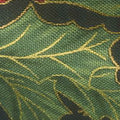 Holiday Flourish 11 - Holiday Poinsettias Black Metallic Yardage