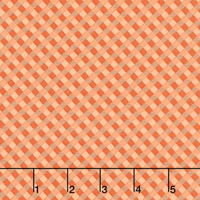Autumn - Gingham Pumpkin Yardage
