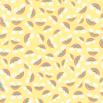Noah & Friends II - Rainbows Yellow Yardage