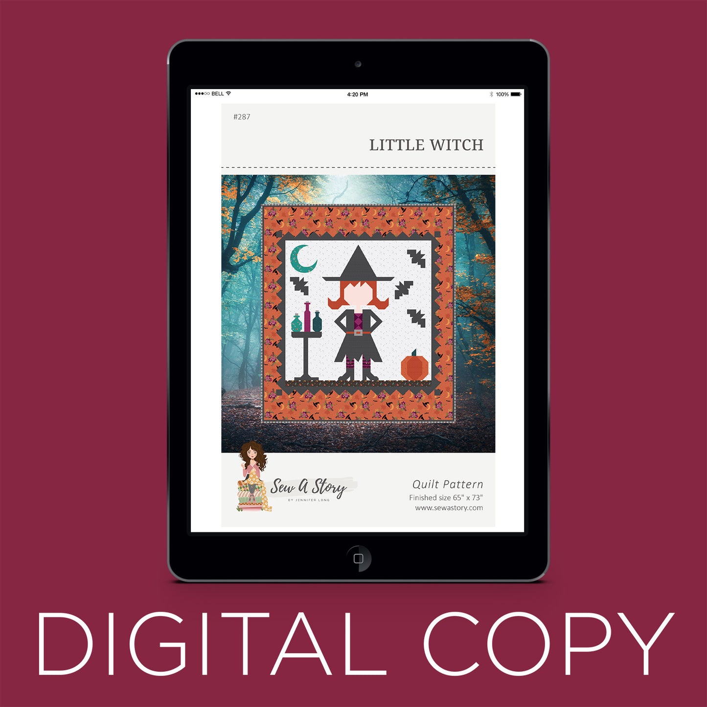 Digital Download - Little Witch Quilt Pattern Primary Image