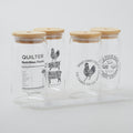Missouri Star Quilter's Kitchen 16oz Can Glass Set