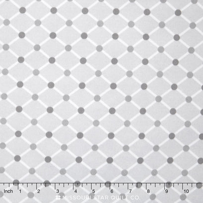 Cozy Cotton Flannels - Diamond Light Grey Yardage