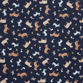 Nativity Advent - Stable Animals Midnight Yardage