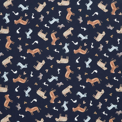 Nativity Advent - Stable Animals Midnight Yardage