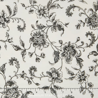 Whisper Prints Wide - Black 108" Backing