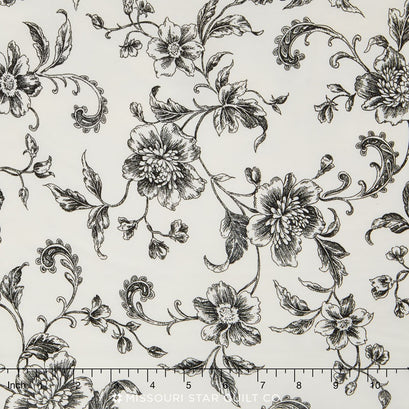Whisper Prints Wide - Black 108" Backing