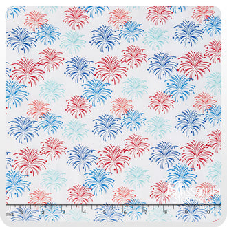 Star Spangled - Stripes Fireworks Multi Yardage
